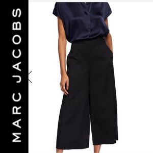 Marc Jacobs Pleated Front Flannel Culottes Pants